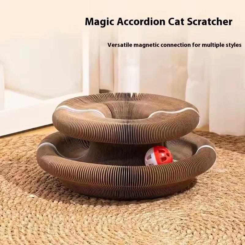 MagicScratch™ – Griffoir interactif accordéon pour chat