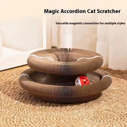 MagicScratch™ – Griffoir interactif accordéon pour chat
